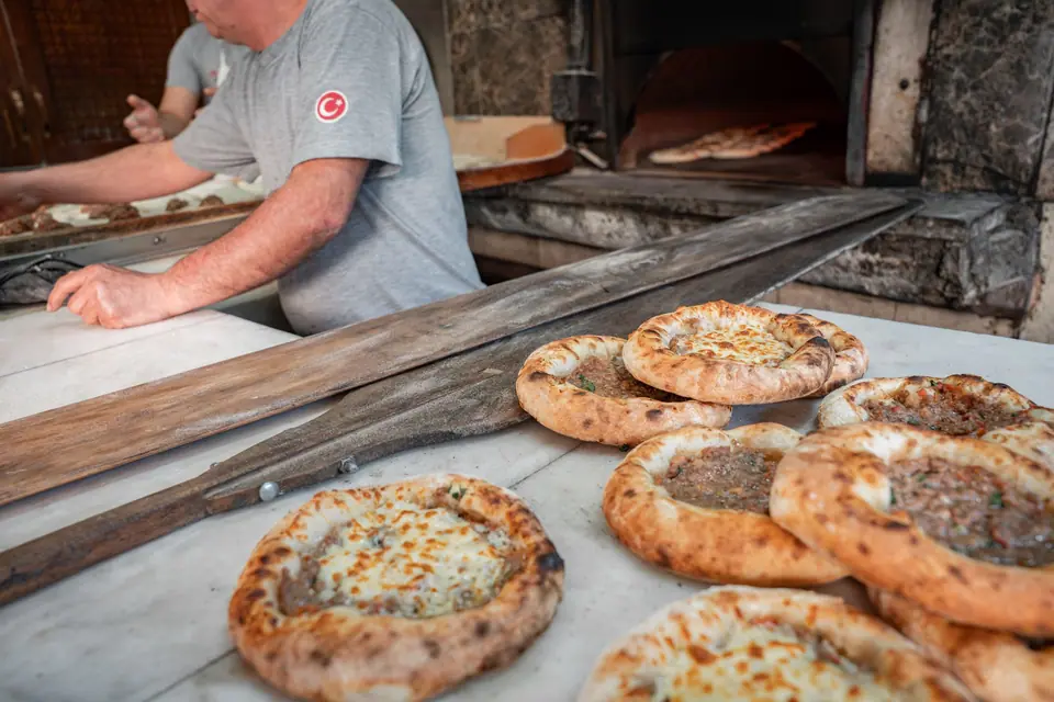 Bakers Preparing Traditional Turkish Pide