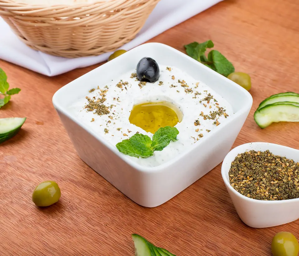 Green Olives on Wooden Surface