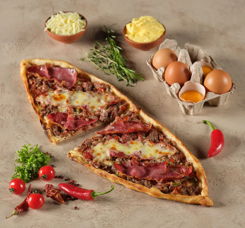 Close up of Pide